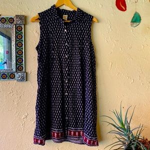 Faded Glory Boho Collared Dress
